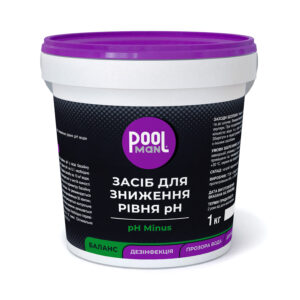 Засіб для зниження рівня pH. Poolman pH Minus. ✅ Poolman pH-мінус для басейну ✅ Регулятор pH для басейну ✅ Нейтралізатор pH для басейну ✅ Обробка води для басейну